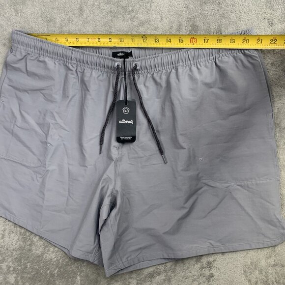Allbirds Natural Run Shorts Mens XXXL Gray Lightweight Drawstring Merino Workout - Picture 3 of 11